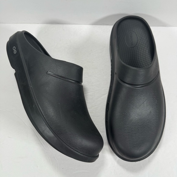 Oofos Ooclog Black Clog Recovery Comfort Mule Shoes Men Size 12 Women Size 14 main image 12